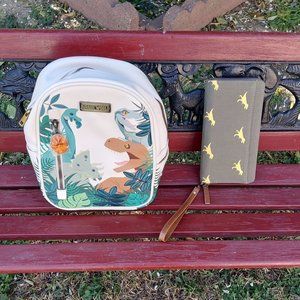 Jurassic World Tropical Mini Backpack - BoxLunch Bioworld Exclusive PLUS WALLET